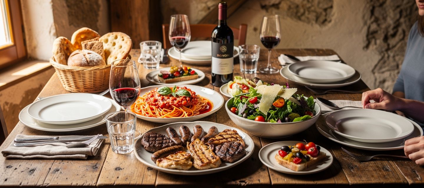 Atmosfera familiare della trattoria